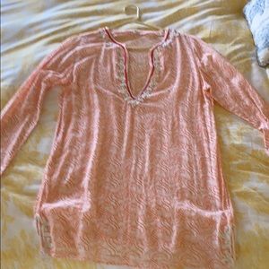 Joie Soft by Joie cool Indian block print tunic L